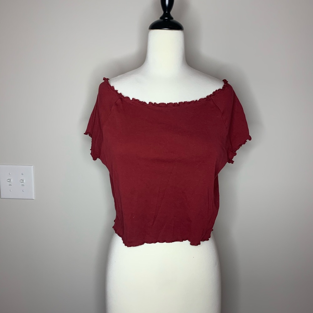 Wild Fable Maroon Crop Top